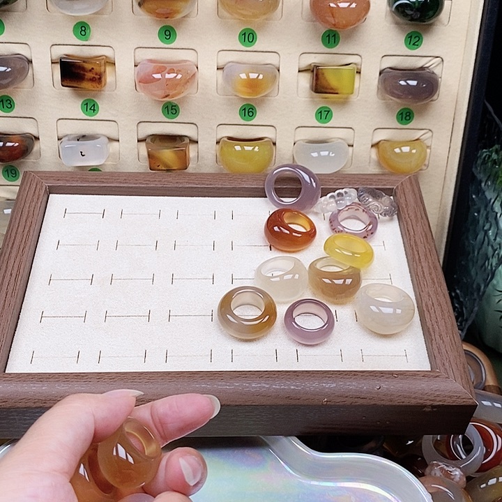 戒指未镶嵌玛瑙/玉髓