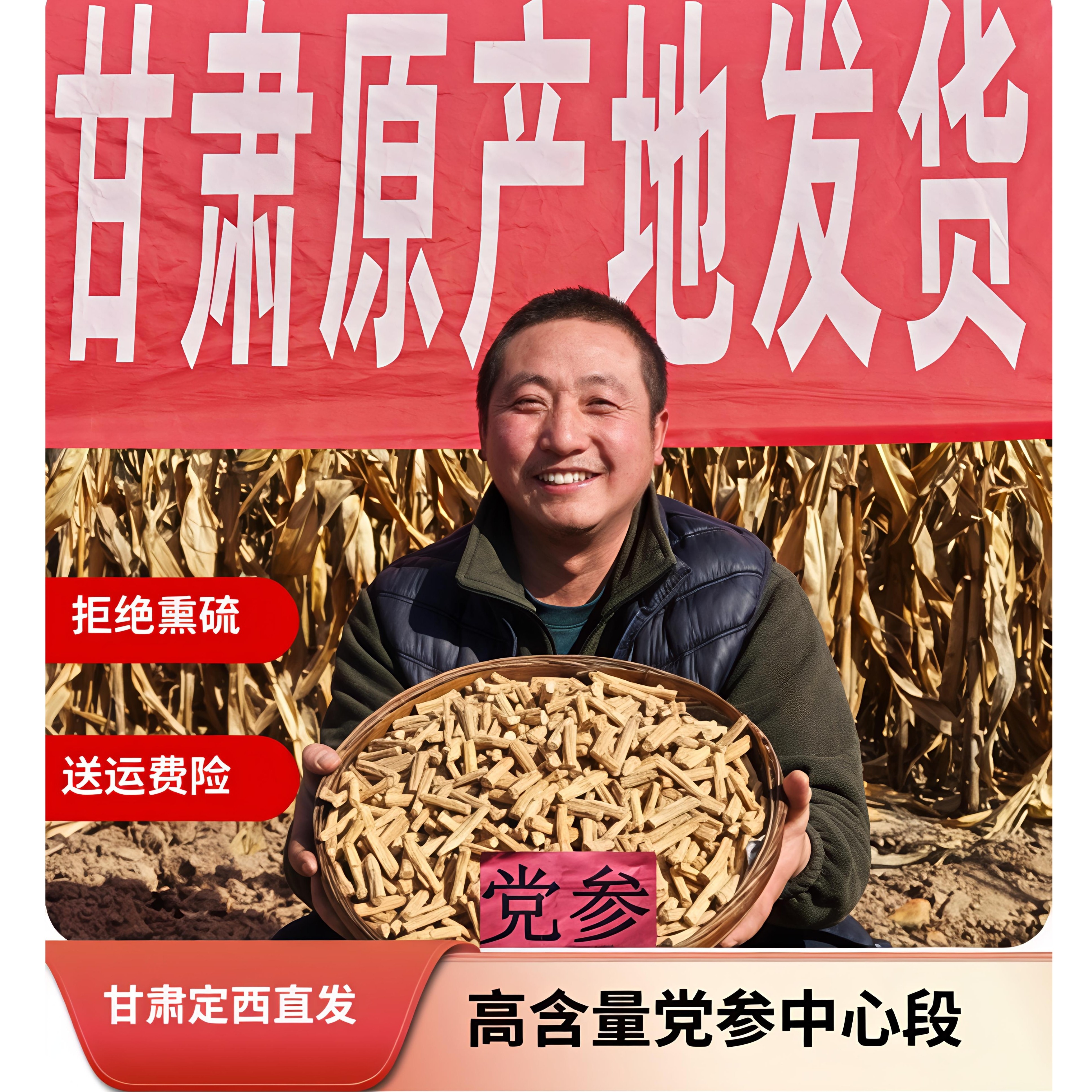 甘肃党参段无硫精选可搭配当归黄芪煲汤泡水泡酒干货