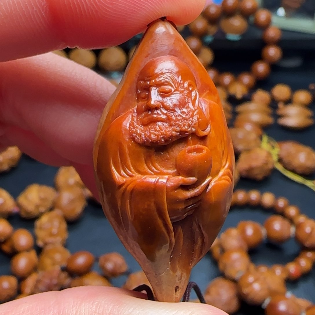 橄榄核手串/手链英*纯手工雕刻