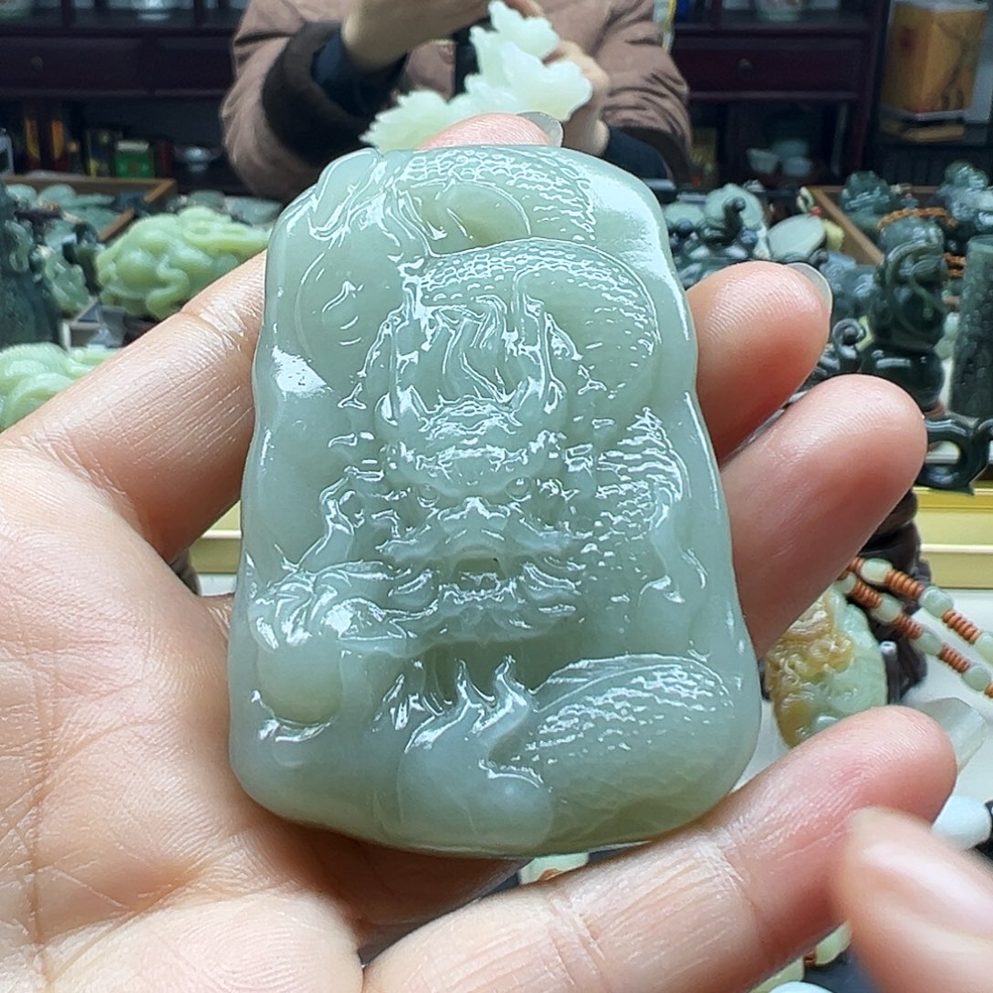 和田玉未镶嵌挂件