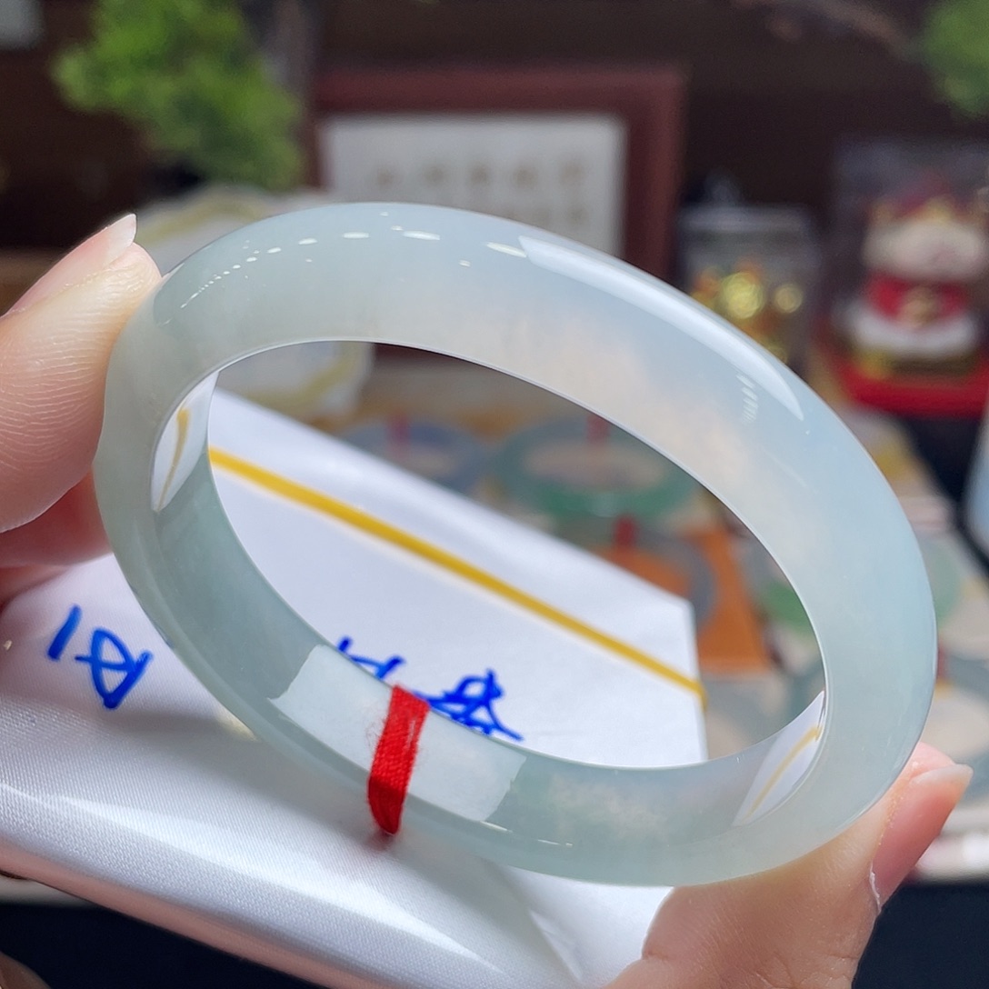 未镶嵌手镯翡翠1号 54+贵妃 万内捡漏