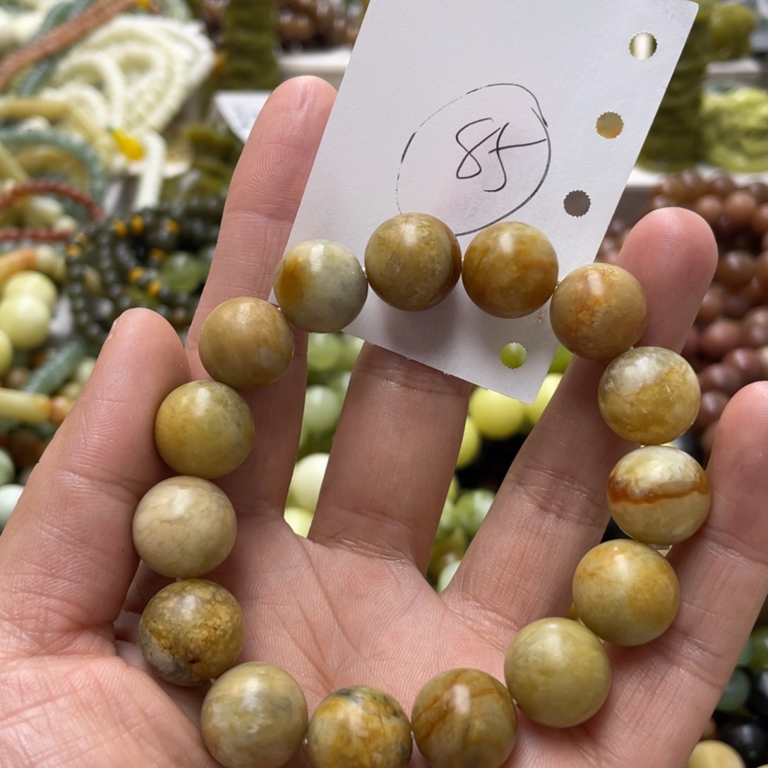 蛇纹石玉手链未镶嵌