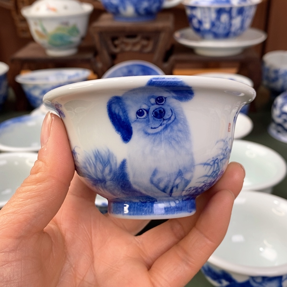 杯景德镇陶瓷手工手绘
