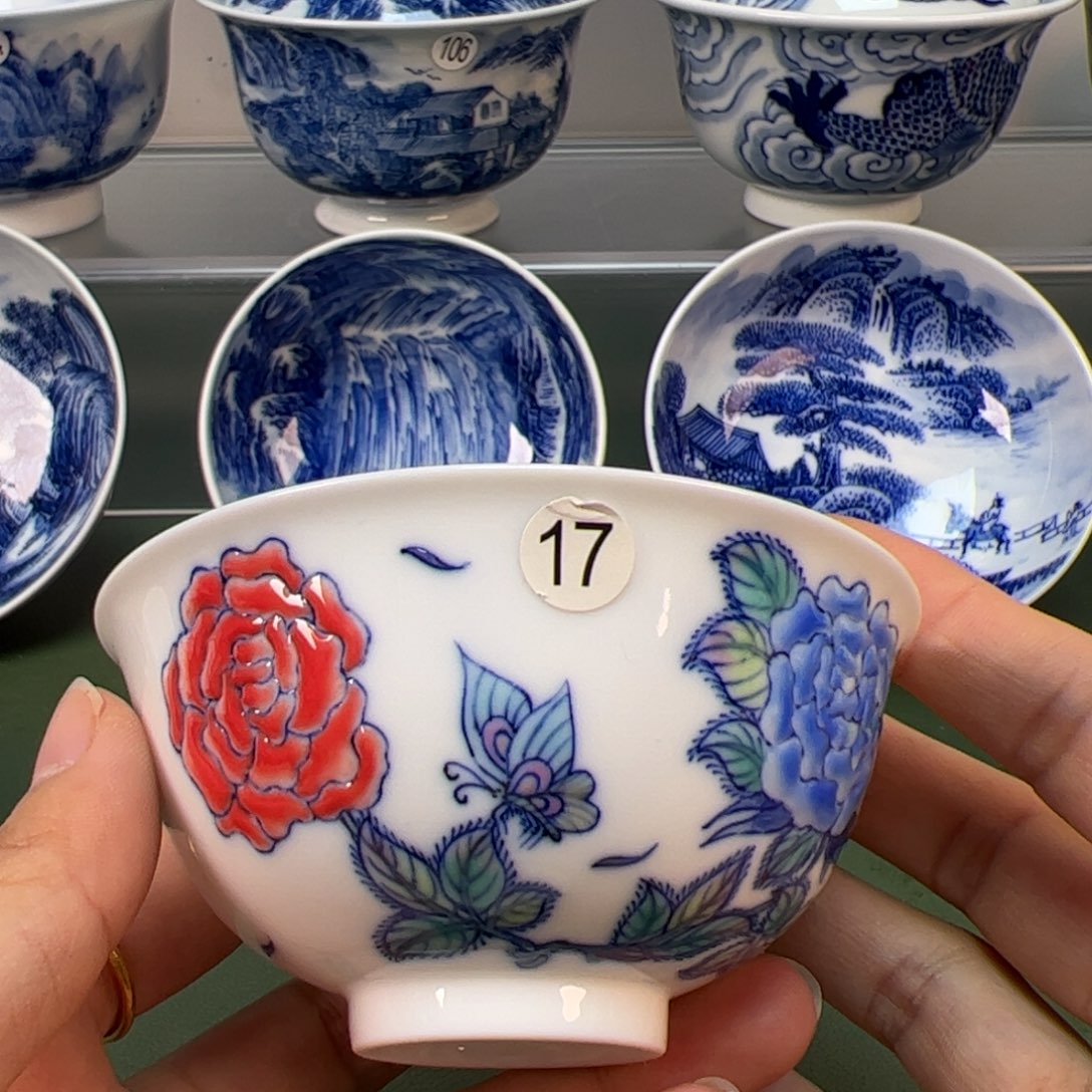 杯木木景德镇纯手绘茶具17