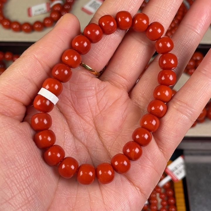 南红玛瑙手链未镶嵌