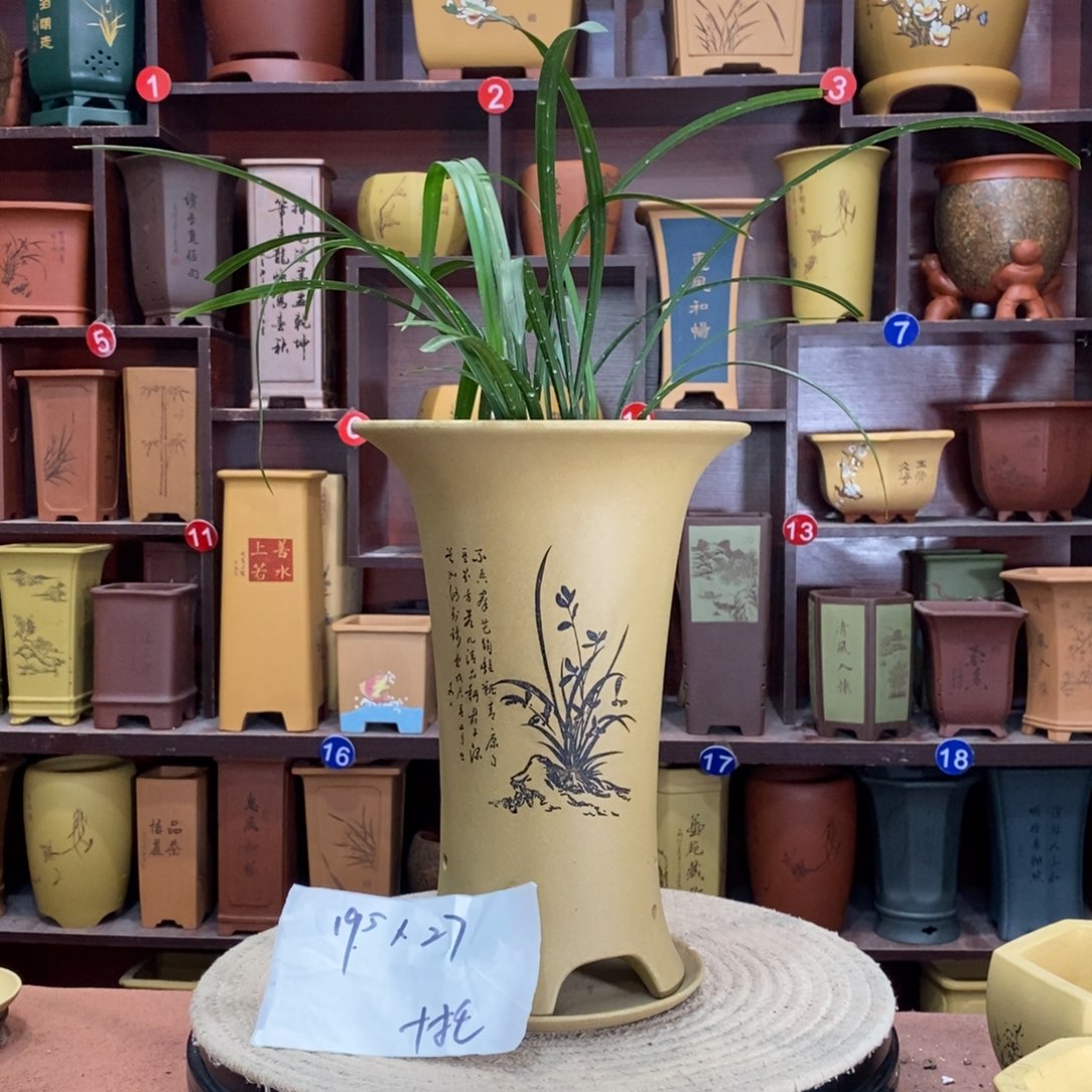 紫砂艺术紫砂花盆