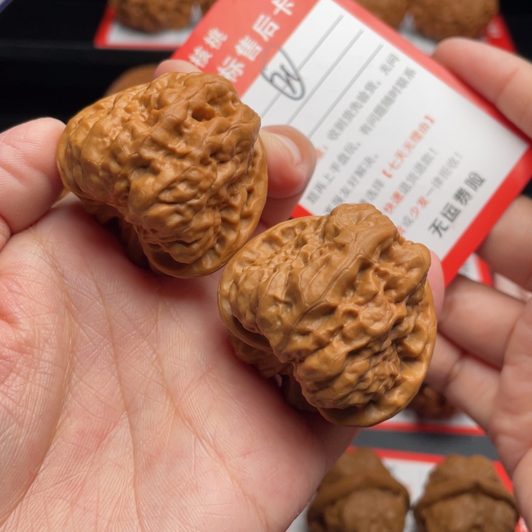 文玩核桃把件开背蛙41