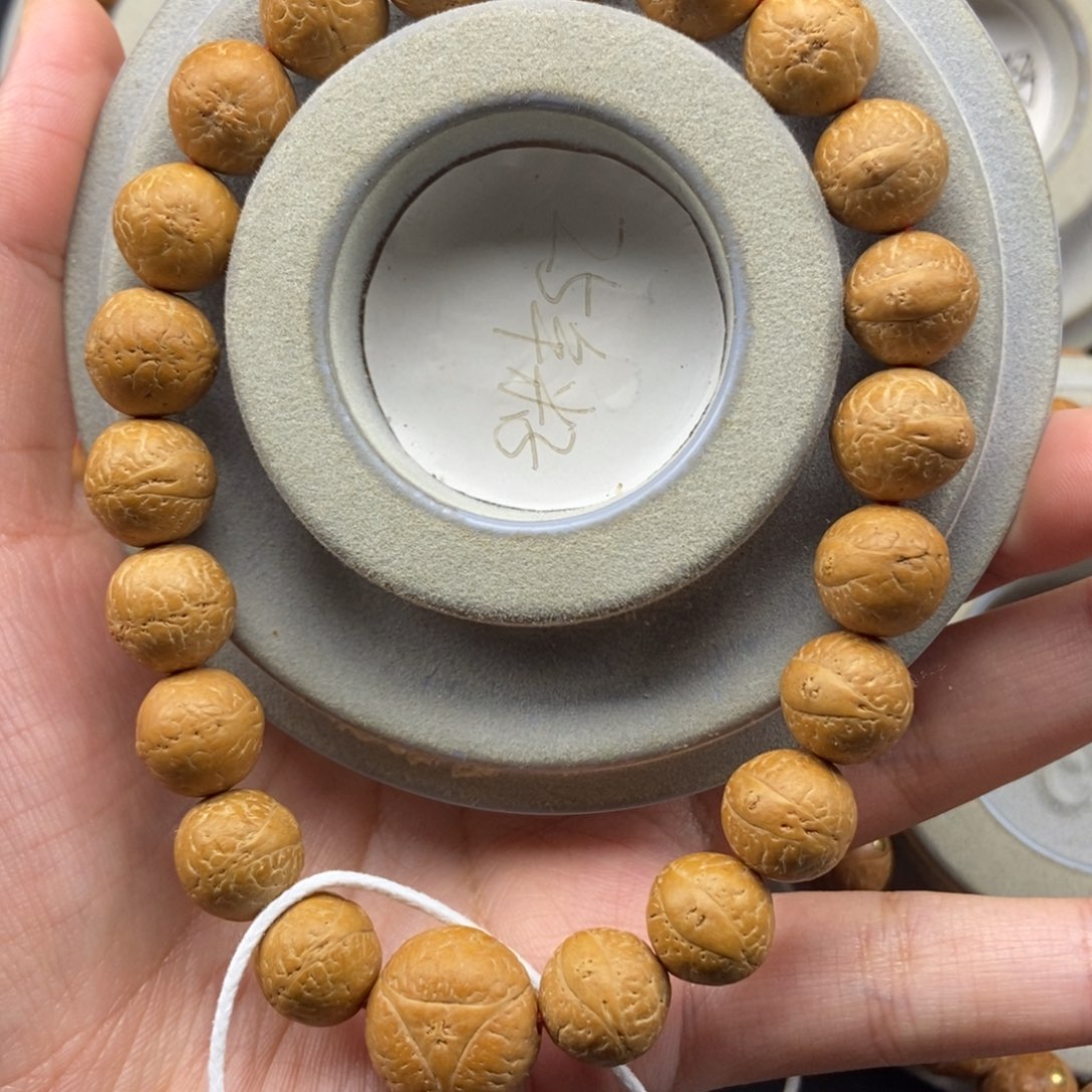 手串凤眼菩提12+新籽素