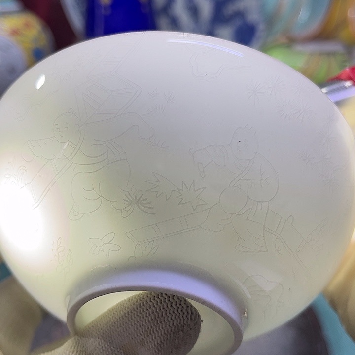 盖碗摆件摆件摆件瓷器