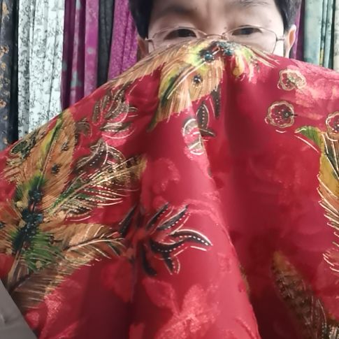 丝绒加绒羽毛花0.7米
