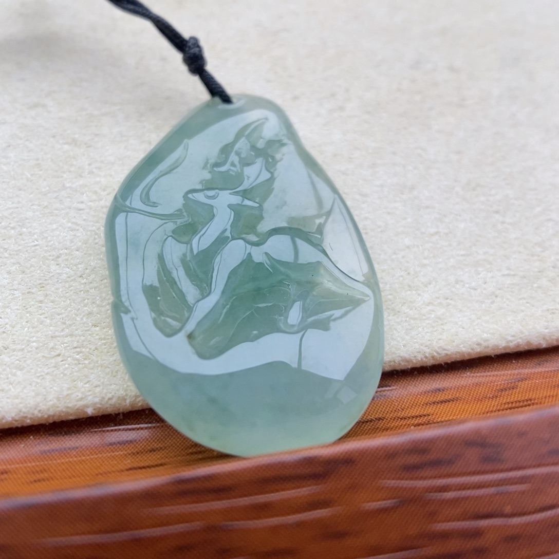 翡翠未镶嵌颈饰吊坠22