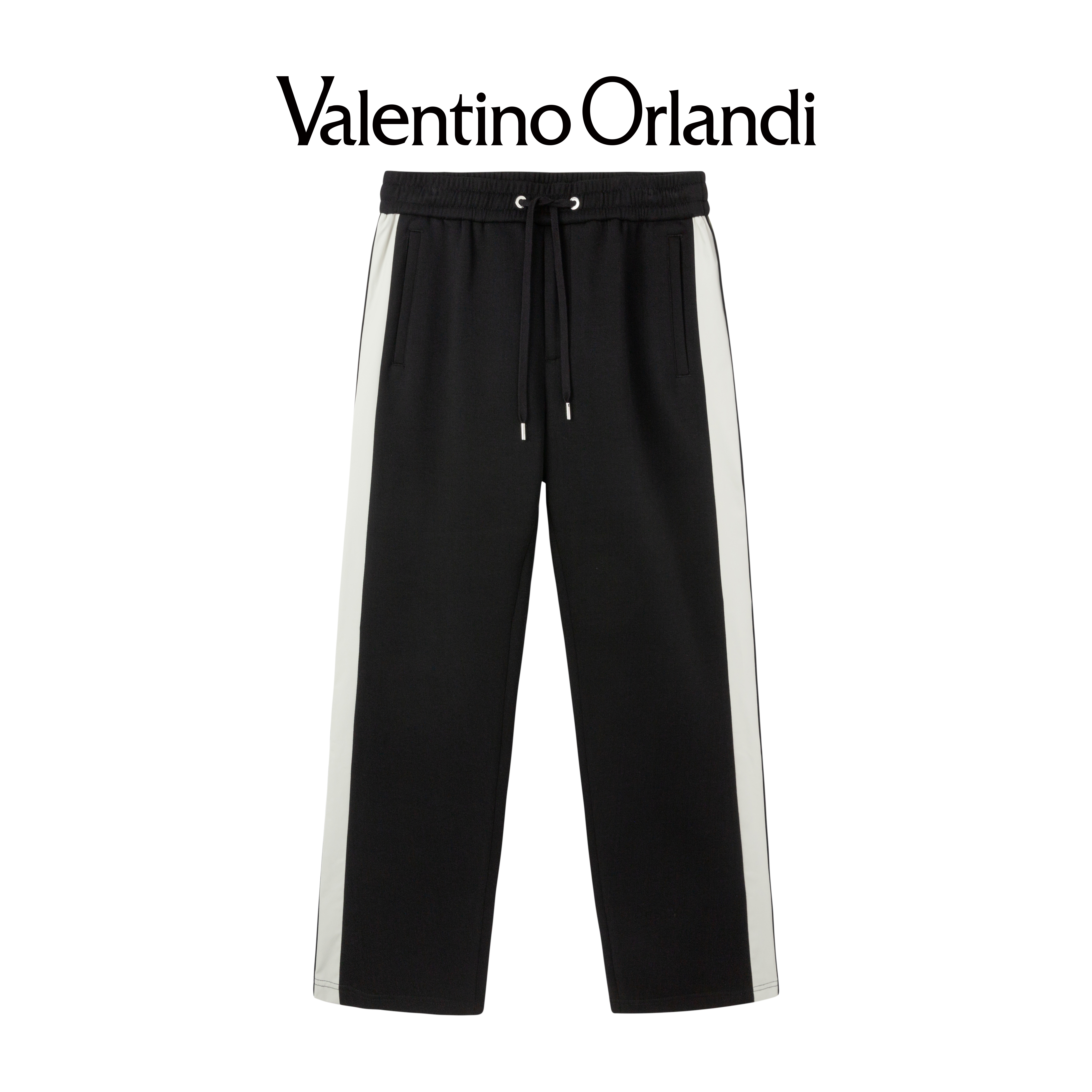 Valentino orlandi男士新款撞色款运动休闲直筒裤