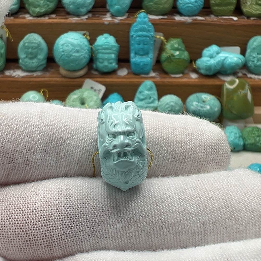 绿松石未镶嵌龙扣 海****助