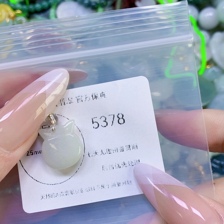 翡翠吊坠(赠链)未镶嵌翡翠