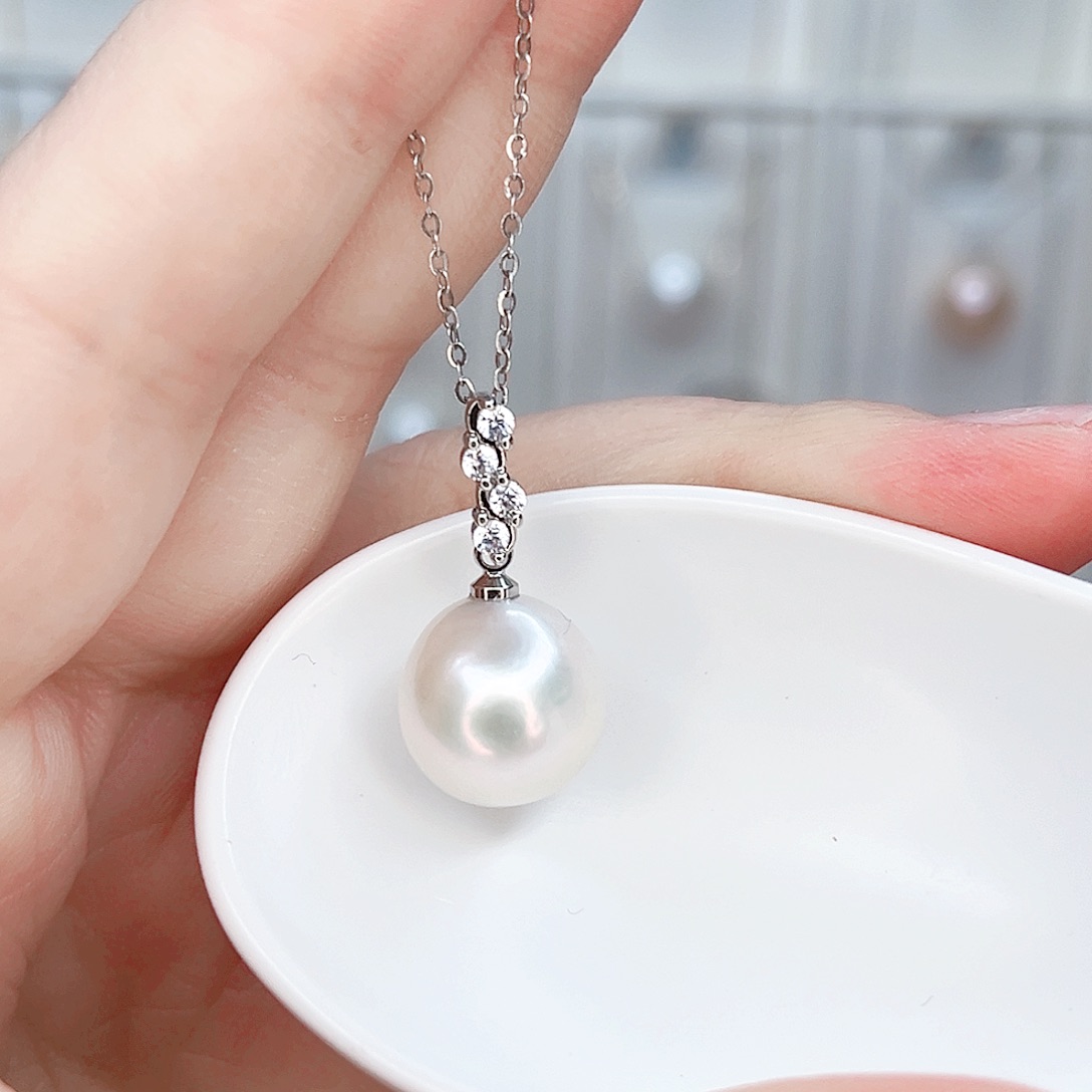 合金淡水珍珠吊坠(赠链)