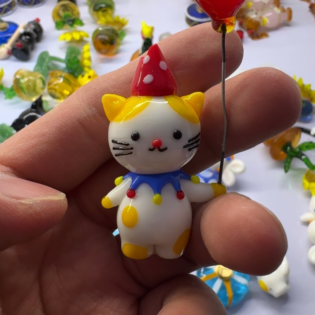 琉璃手工艺品瑕疵猫