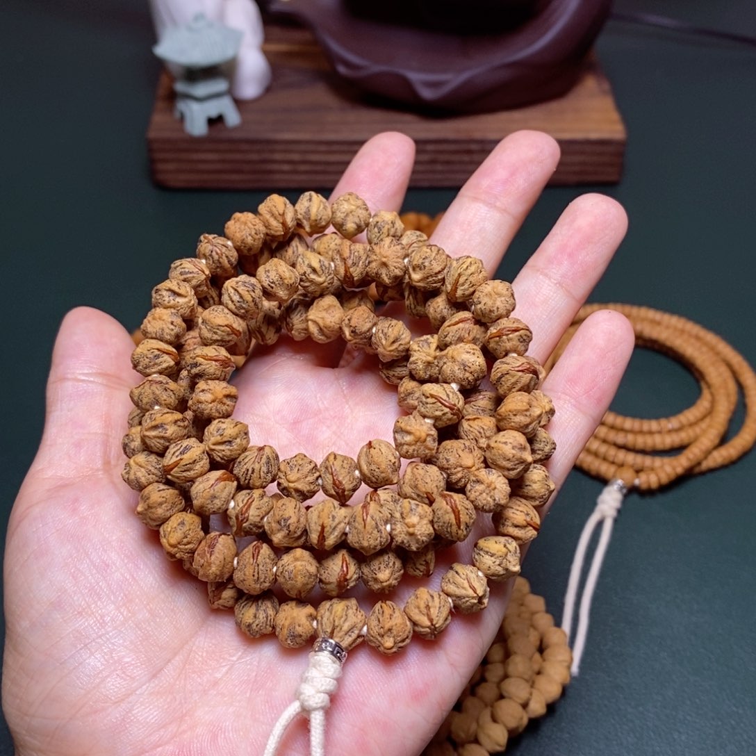 柏香籽/百香籽吊坠红芽横打长串