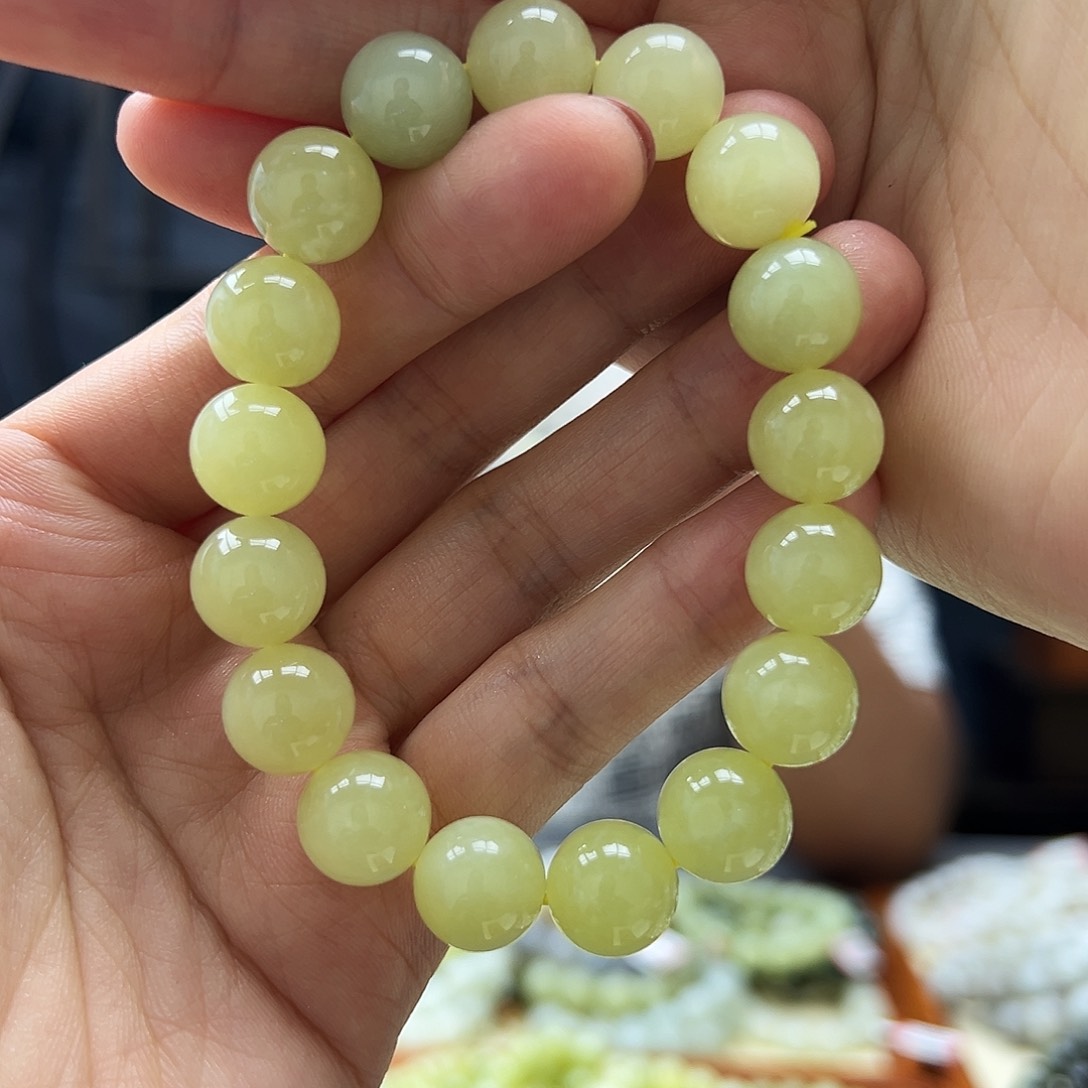 手串未镶嵌和田玉12黄口