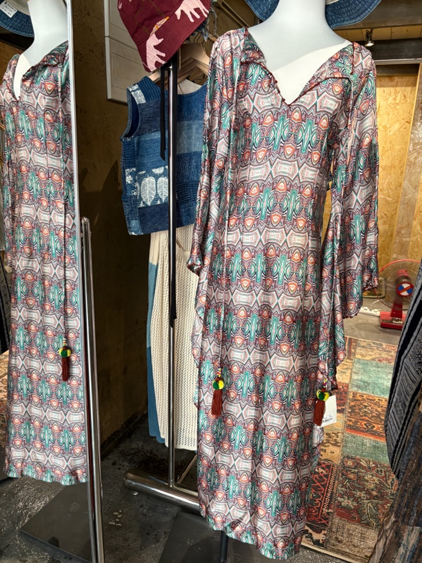 （no退换）手工度假风连衣裙小众