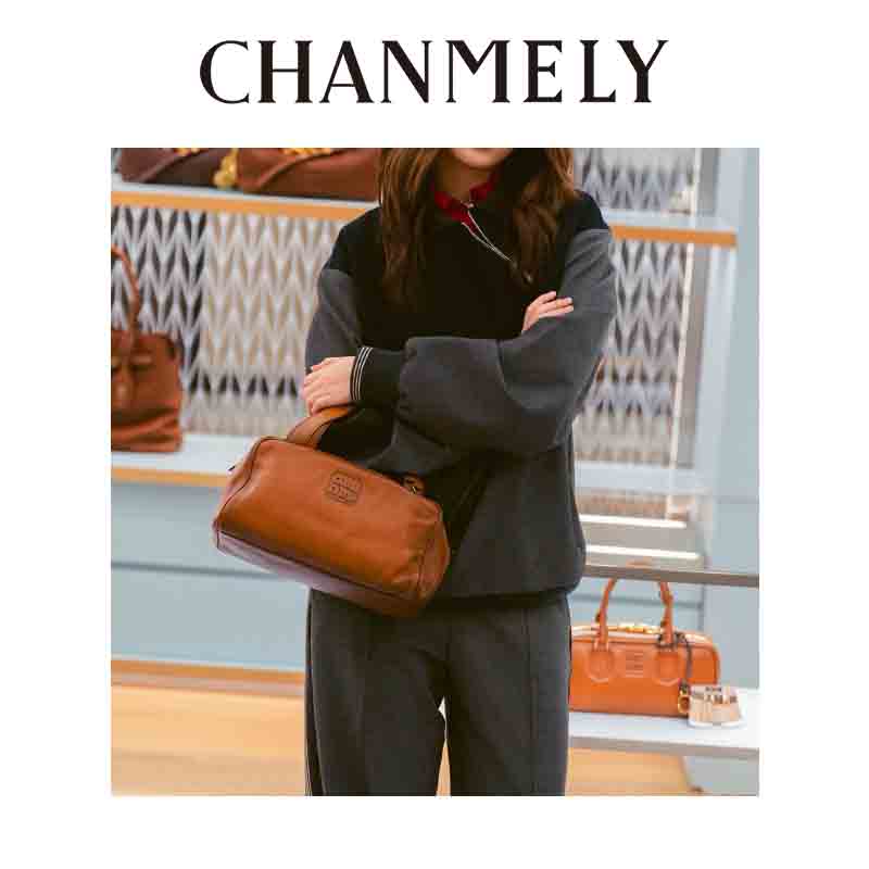 【CHANMITY】25/FW复古新调时髦撞色翻领拉链长袖卫衣外套025949