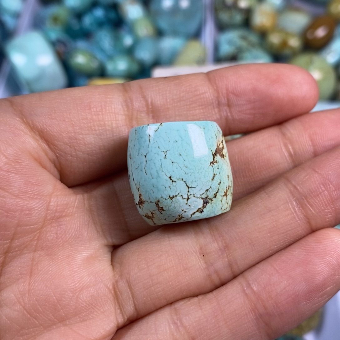 绿松石未镶嵌颈饰