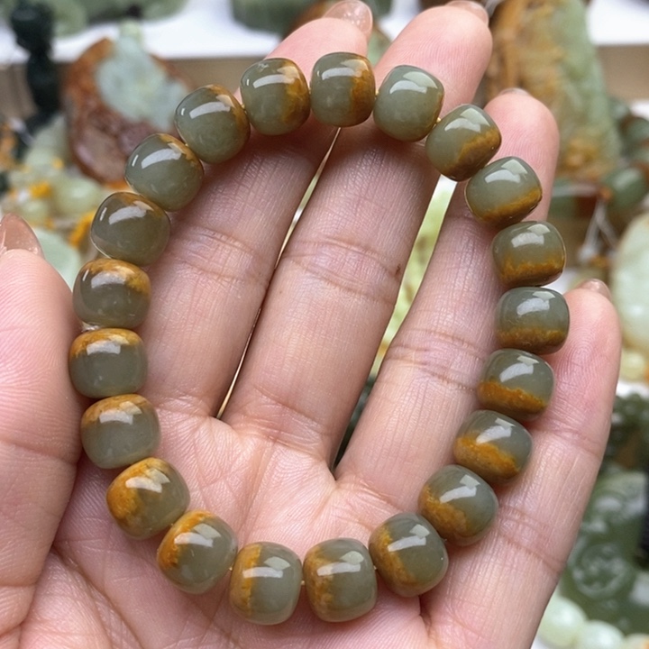 未镶嵌透闪石质玉手串用****9