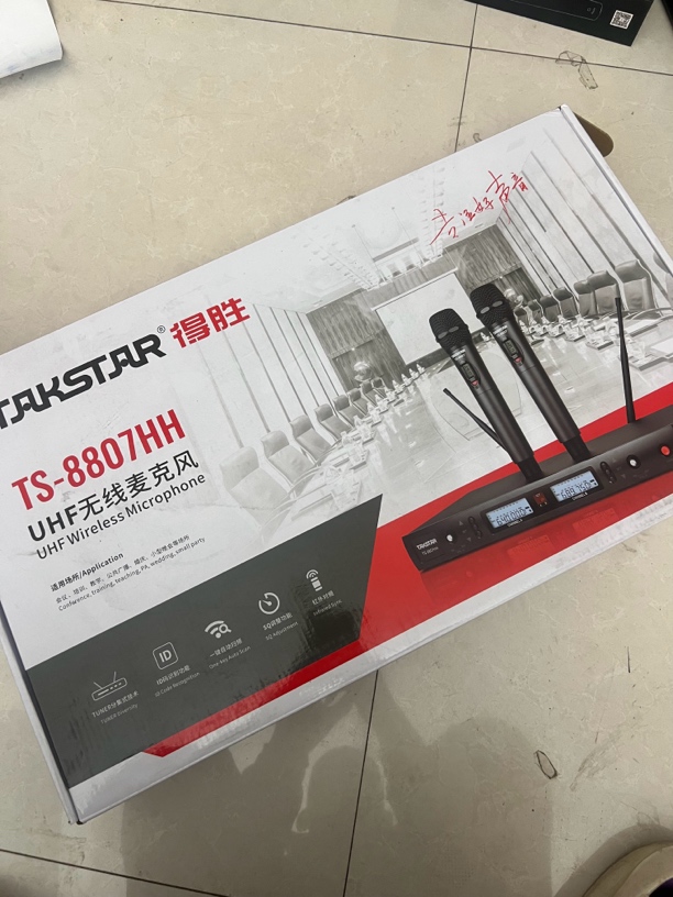准新品 Takstar/得胜 得胜TS-8807HH无线麦克风一拖二家用娱乐