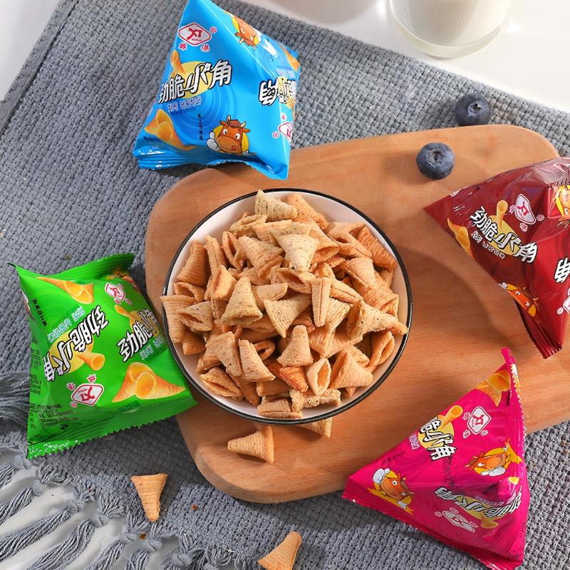劲脆小角810g多口味混装1箱膨化食品