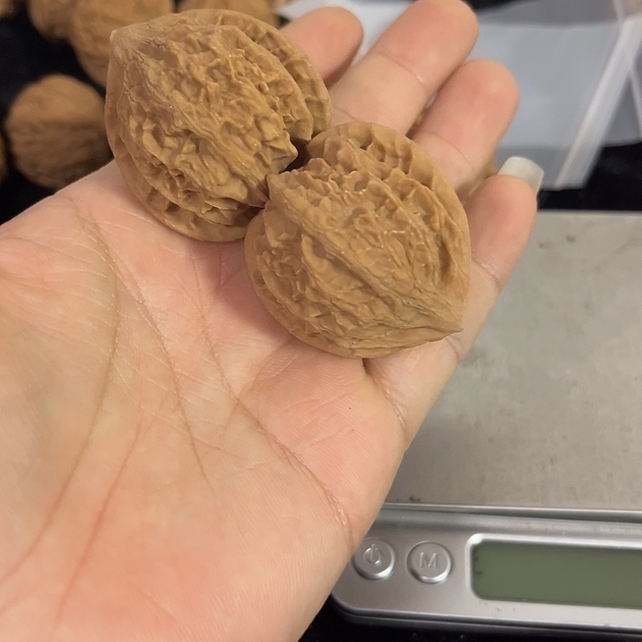 把件文玩核桃39左右，灯笼微微瑕，编号008