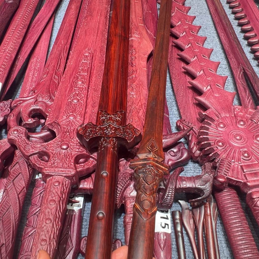 非洲紫檀（红花梨）望**雪两把