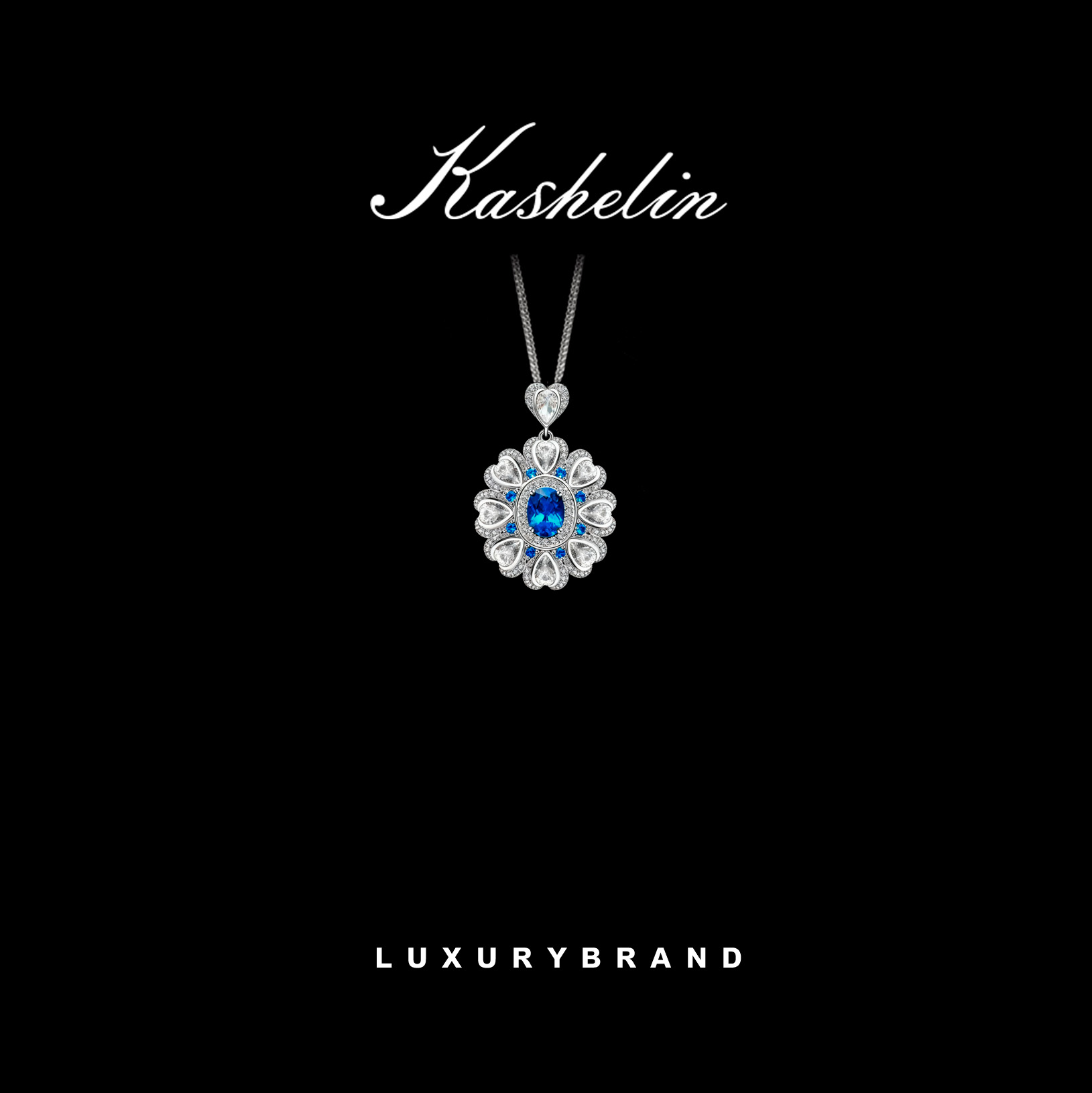 OF轻奢【海洋之心】设计师款项链~8970