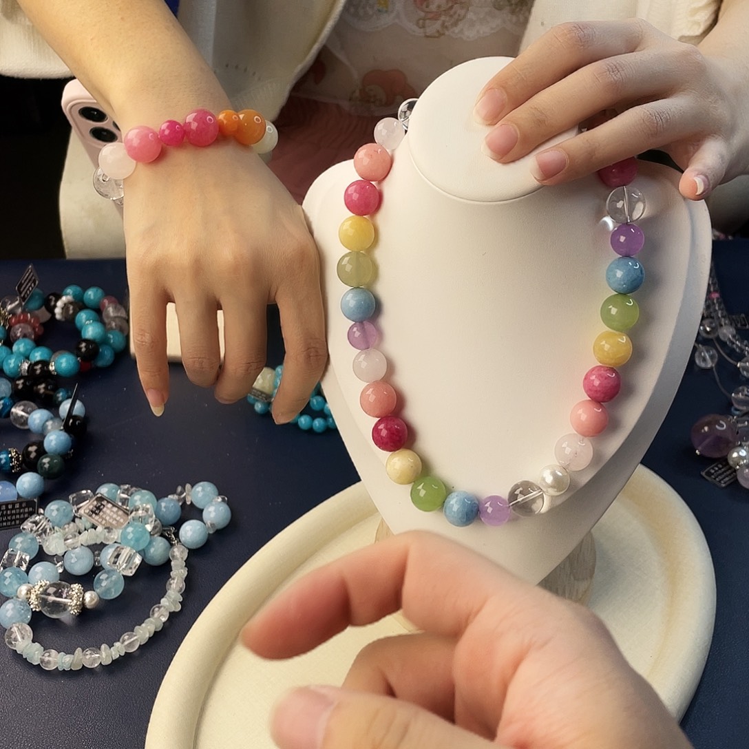 水晶手链银S925镶嵌