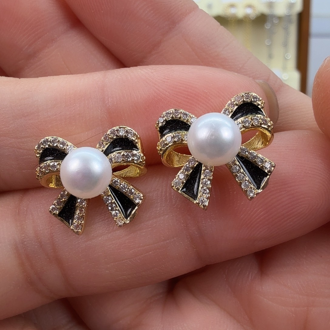 未镶嵌耳饰淡水珍珠