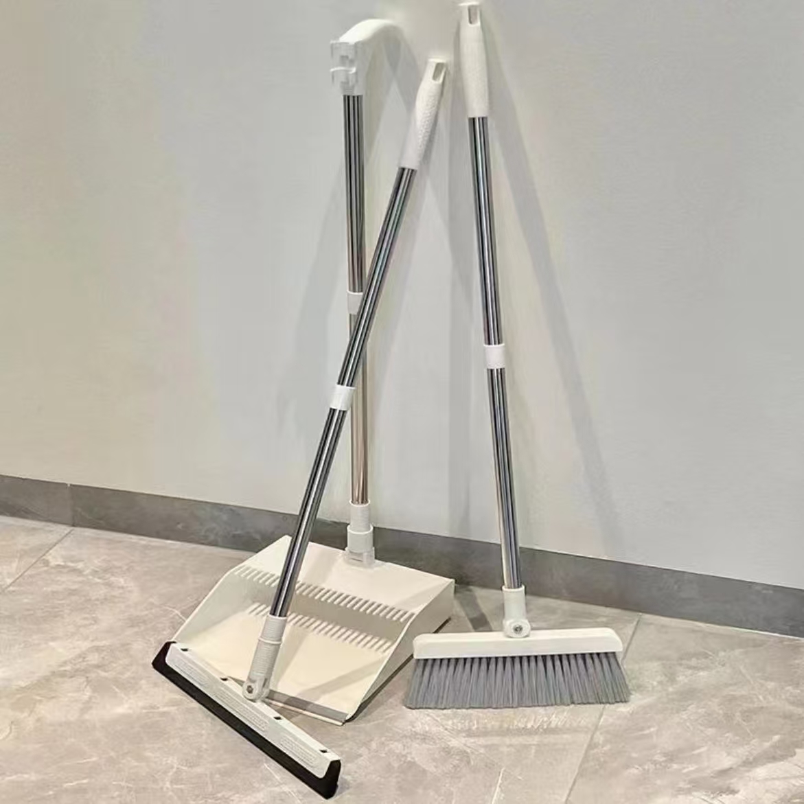 扫把簸箕套装拖把卫生间刮水器软毛扫地笤帚家用两件套25新款扫把