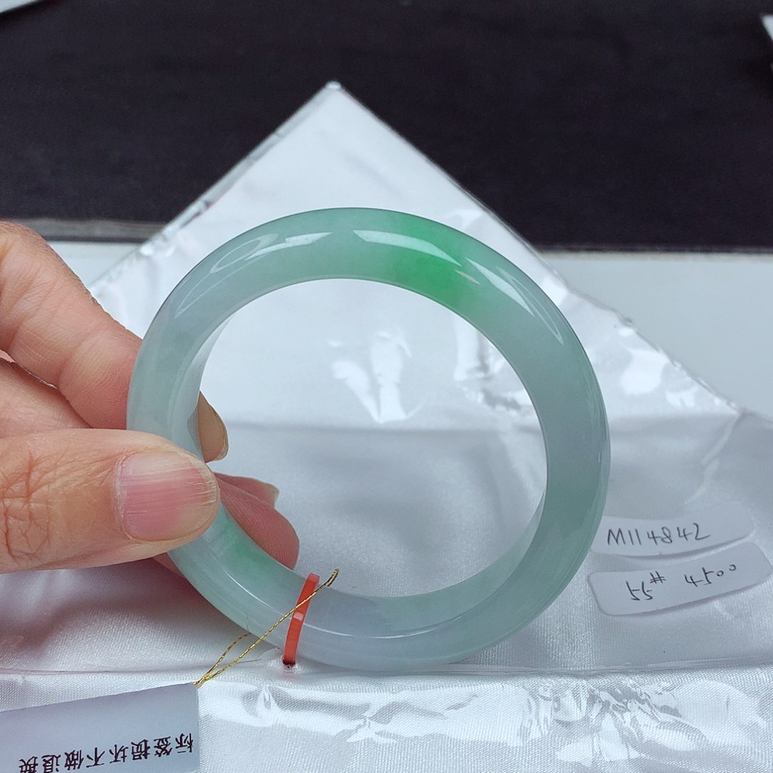 未镶嵌手镯翡翠55圈4842