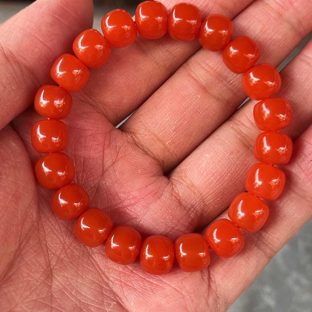 南红玛瑙手链未镶嵌
