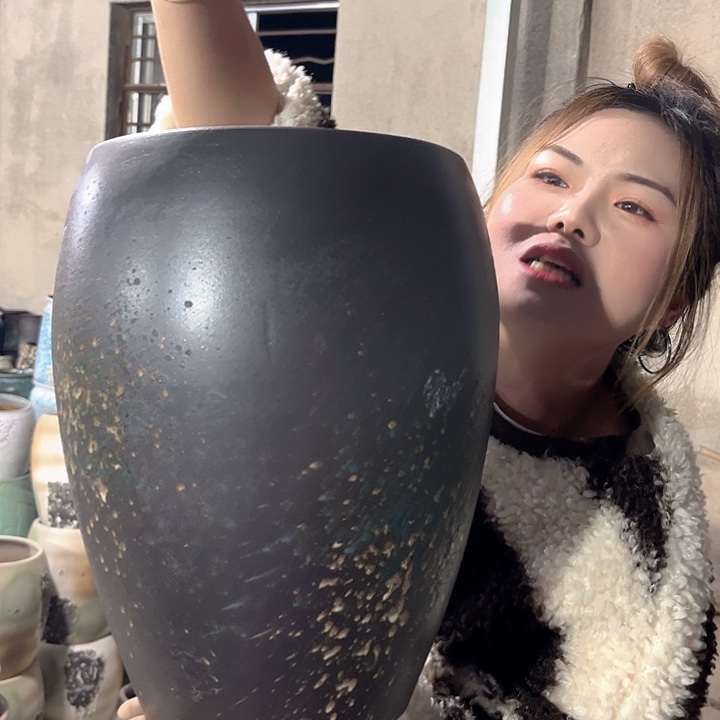 瑕疵花盆口23高32zzzz