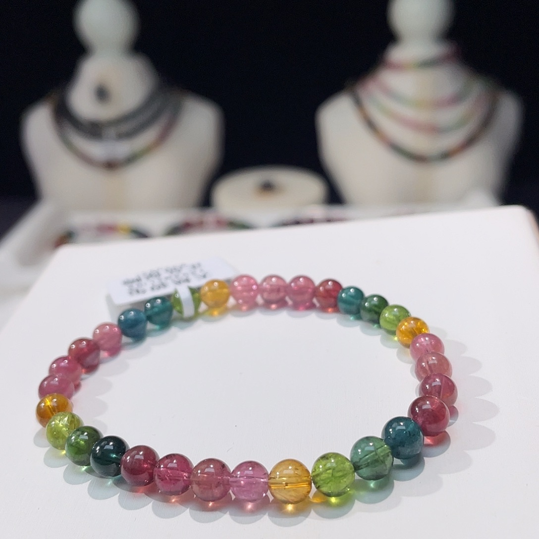 碧玺手串未镶嵌5.7mm±