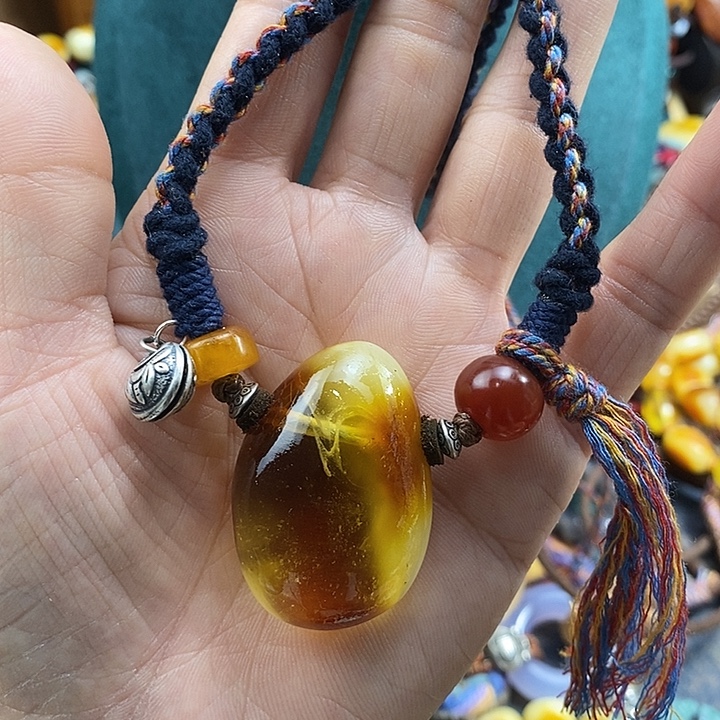 蜜蜡未镶嵌项链项链