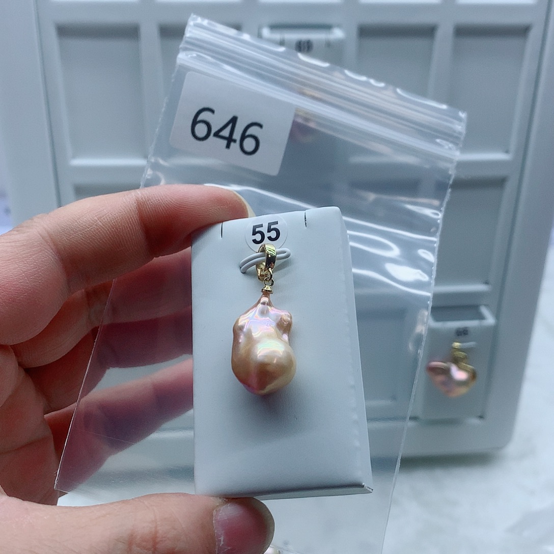 淡水珍珠吊坠(不含链)合金