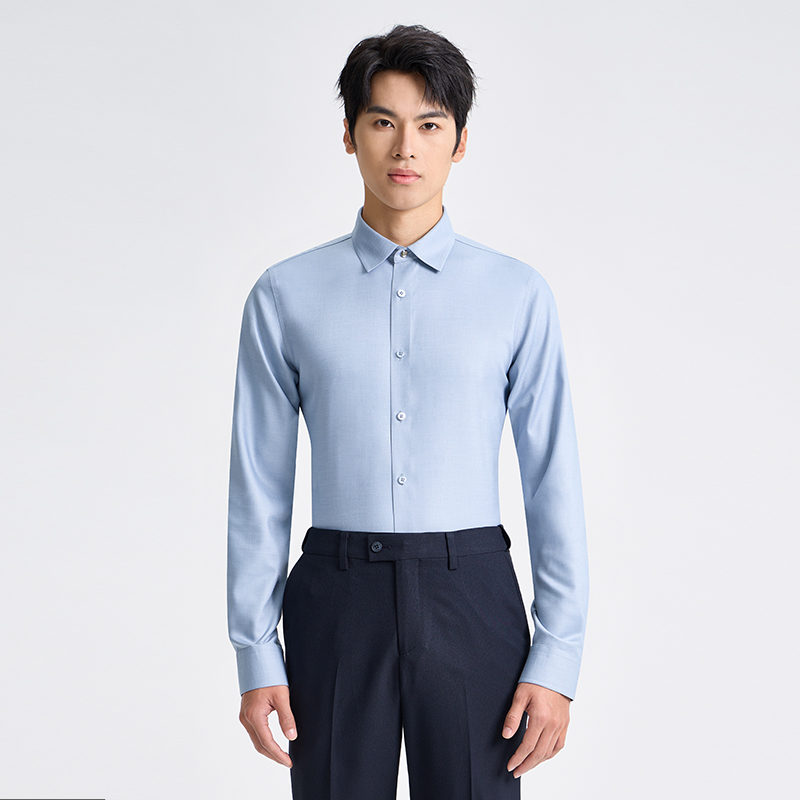 专柜秋冬/柒牌/商务长袖衬衫/727A70240
