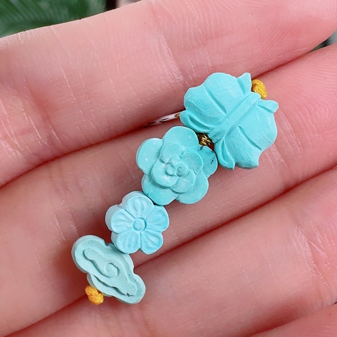 未镶嵌绿松石珠宝奇石