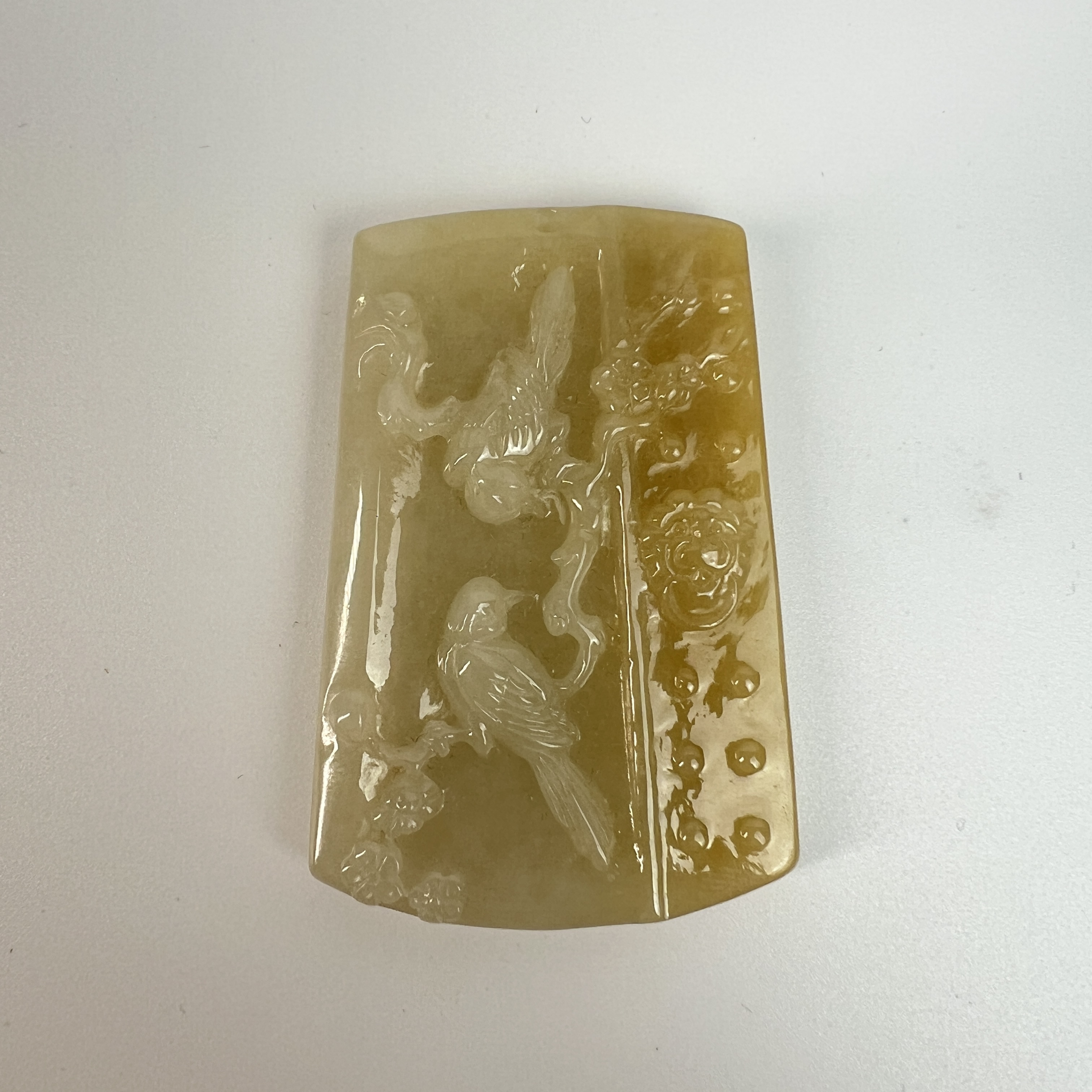 TM 257491 翡翠花鸟纹挂件