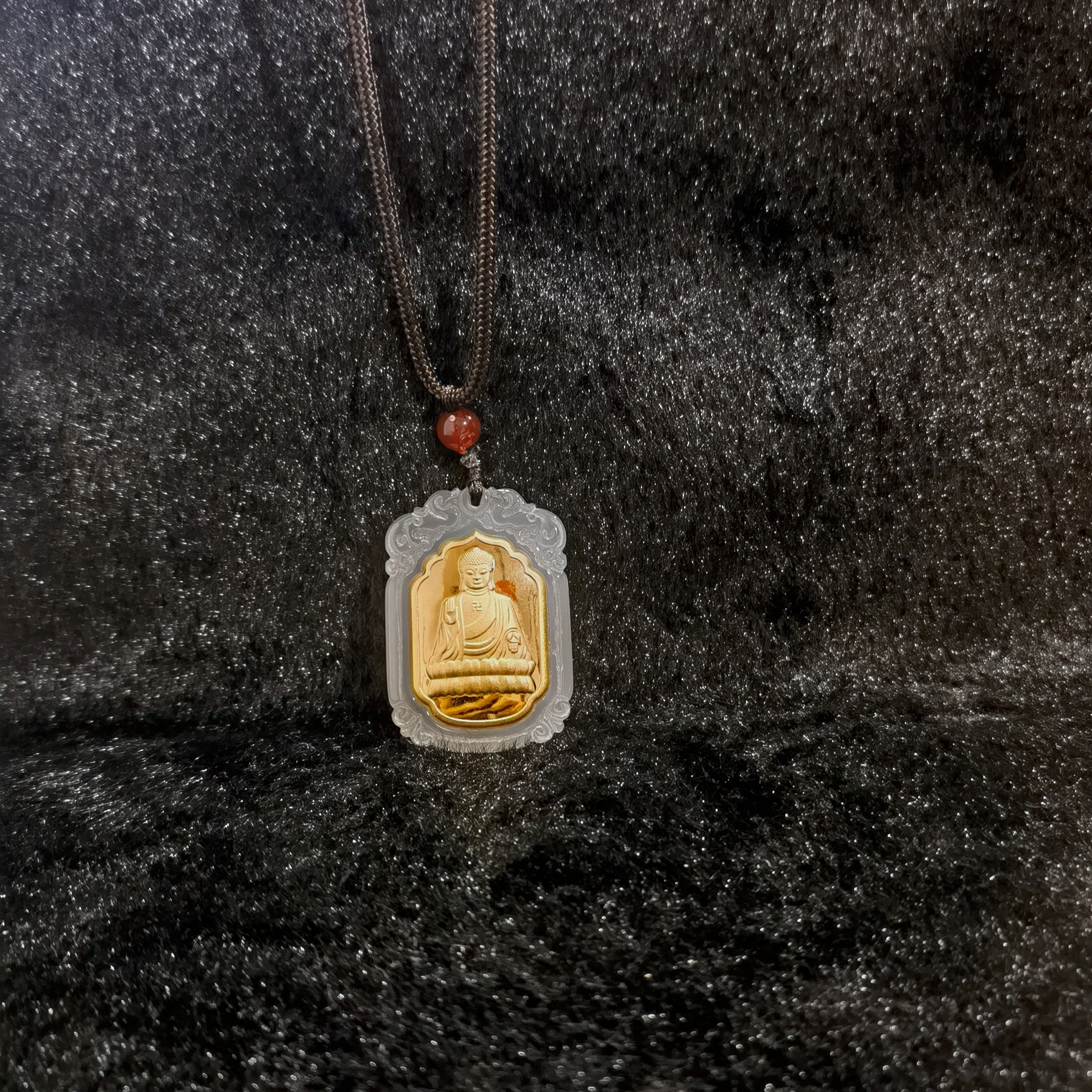 【星达臻选】天然玉髓 白月光 观音赐福精品吊坠 证书+礼盒