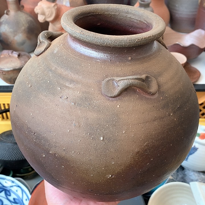 备前烧大罐一个备前