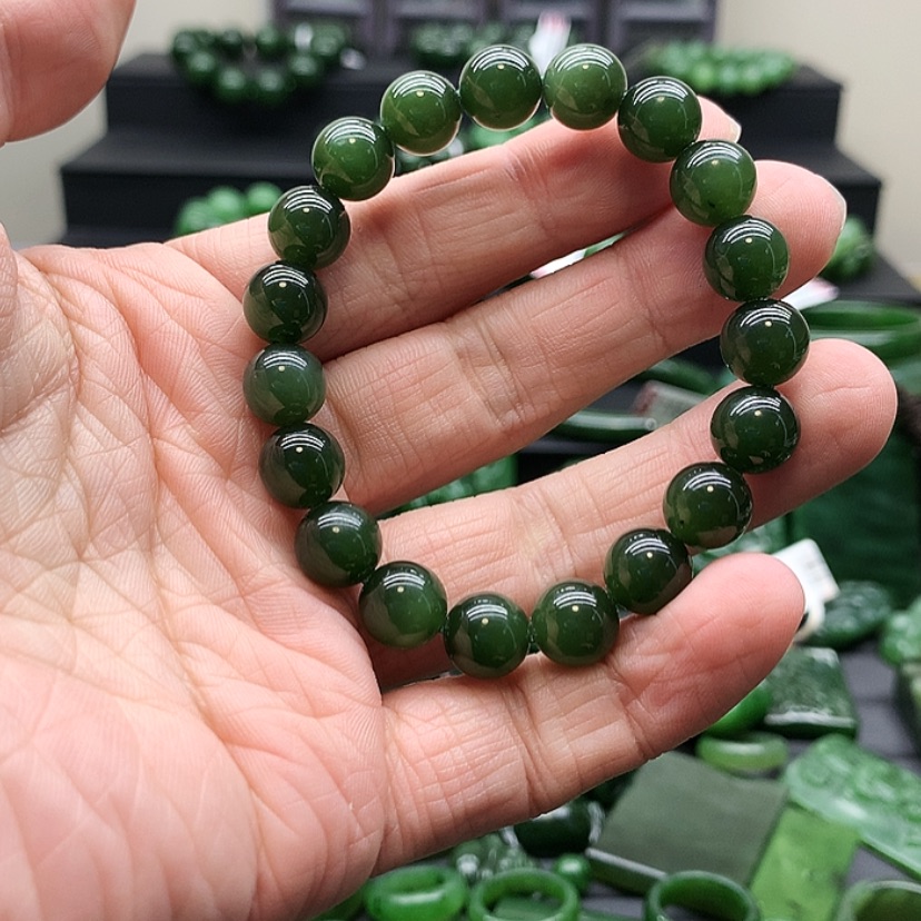 【闪购商品】和田玉（碧玉）手链未镶嵌
