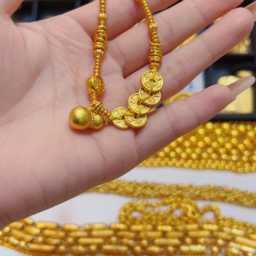 合金无合金无五帝钱葫芦手链