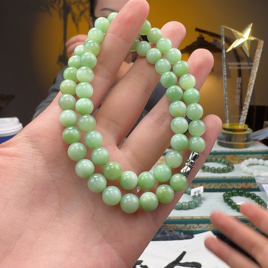 和田玉手串未镶嵌