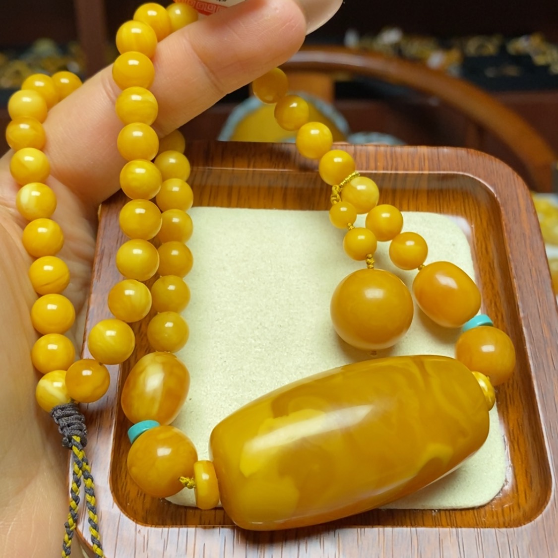 【闪购商品】蜜蜡颈饰未镶嵌项链