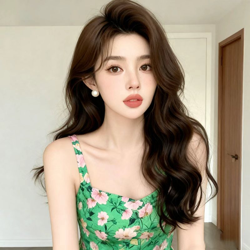 【递针20寸长卷发】真人发丝封边工艺逼真发际线巨隐形款假发头套